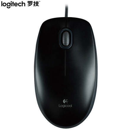 罗技 M100R 有线鼠标  黑色(单位 个)